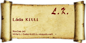 Láda Kitti névjegykártya
